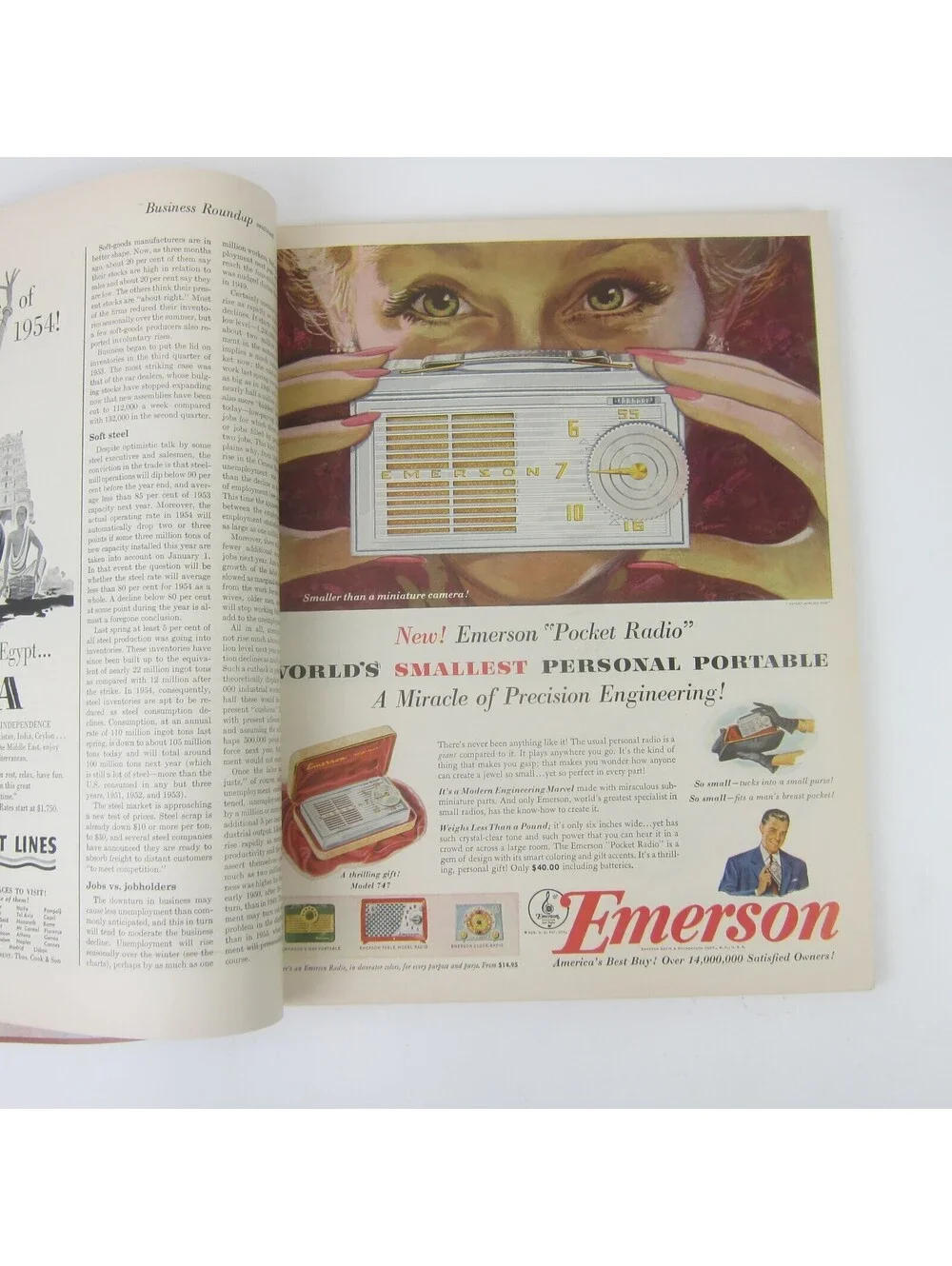 Vintage FORTUNE Magazine November 1953 Chrysler Oldsmobile General Electric Ads